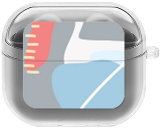 에잇클로드 롤리팝 일체형 클리어 하드 케이스, 선셋더씨, 갤럭시 버즈 3 / 3 프로, 1개