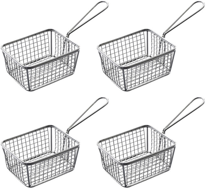 이딜리 미니 튀김바스켓 사각, 4개