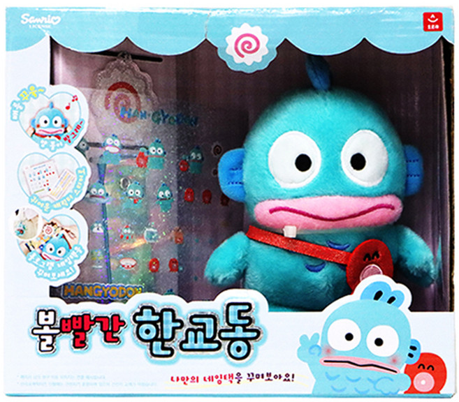 오로라 산리오캐릭터즈 볼빨간 한교동 봉제인형, 혼합색상, 1개