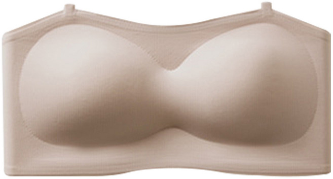 뷰티인뷰티 노와이어 심리스 오프 숄더 브라탑