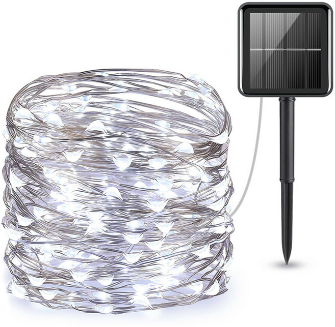 루아즈 LED 태양광 태양열 경관 조명 야외정원등 20m, 백색(조명)