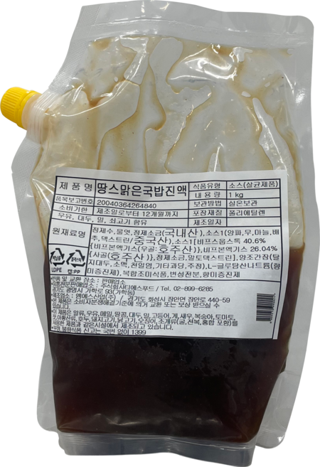 땅스 맑은 국밥진액 업소용, 1kg, 1개
