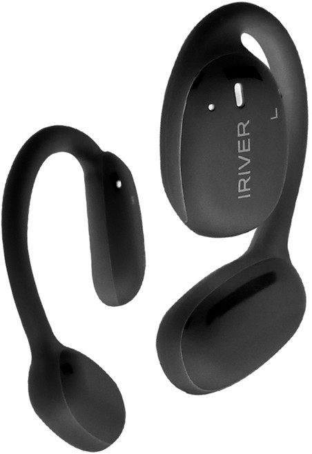 아이리버 OWS 오픈핏 에어 블루투스 이어폰 이어셋 Ibw-20 클래식블랙 20시간 액티브노이즈캔슬링(ANC) 방수가능