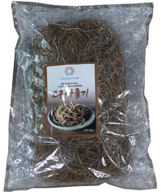 수입산 건고구마줄기, 1kg, 1개