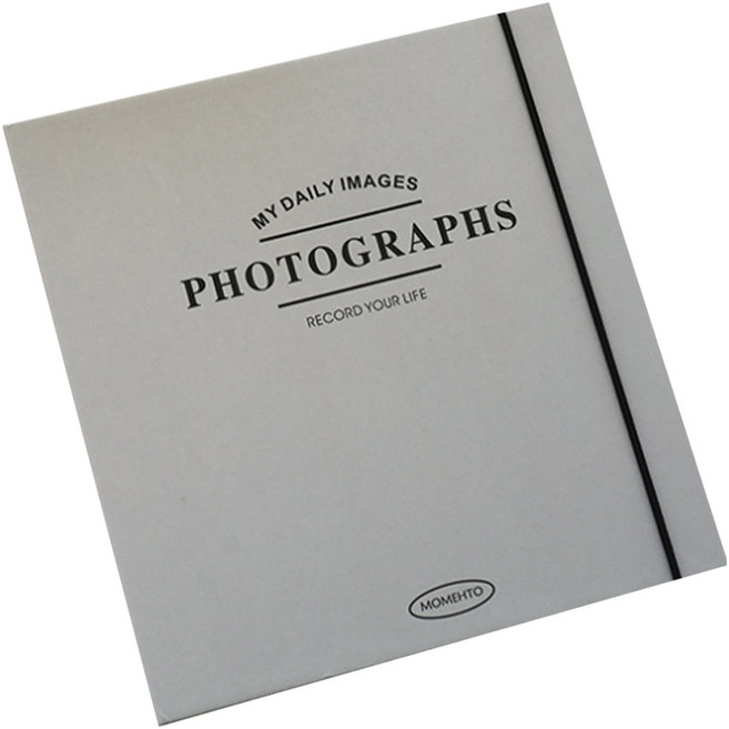 만들하비 띠부띠부씰 포카 포토 카드 전용 바인더 고급형 앨범 03, 그레이, 1개, 25매