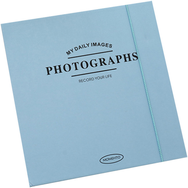 만들하비 띠부띠부씰 포카 포토 카드 전용 바인더 고급형 앨범 06, 블루, 1개, 25매