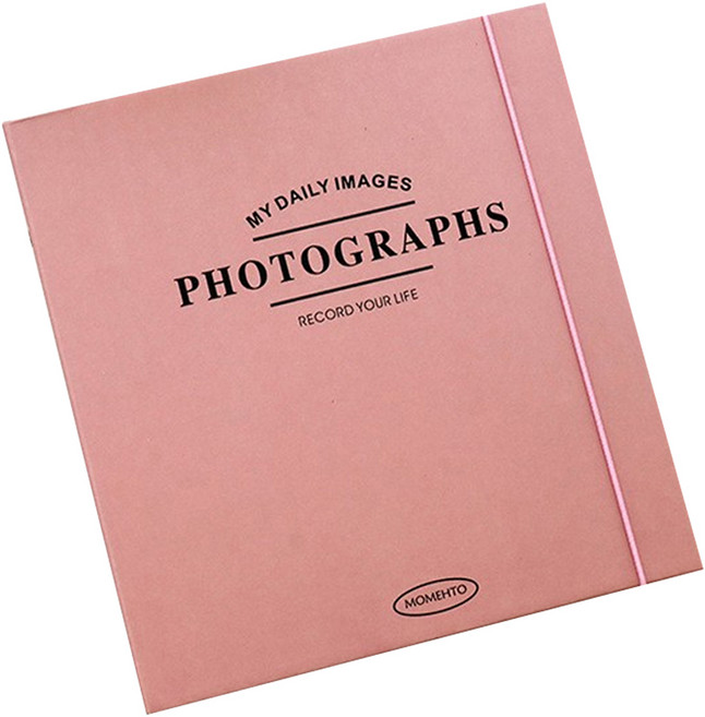 만들하비 띠부띠부씰 포카 포토 카드 전용 바인더 고급형 앨범 22, 핑크, 1개, 25매