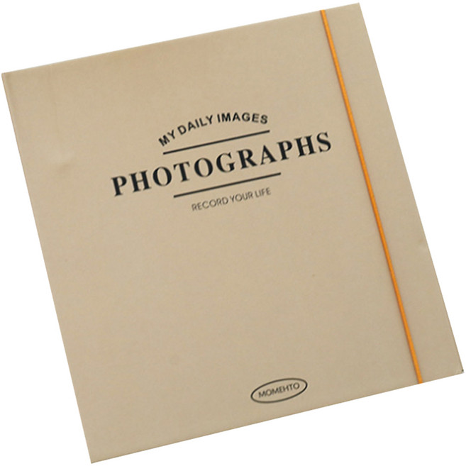 만들하비 띠부띠부씰 포카 포토 카드 전용 바인더 고급형 앨범 10, 옐로우, 1개, 25매