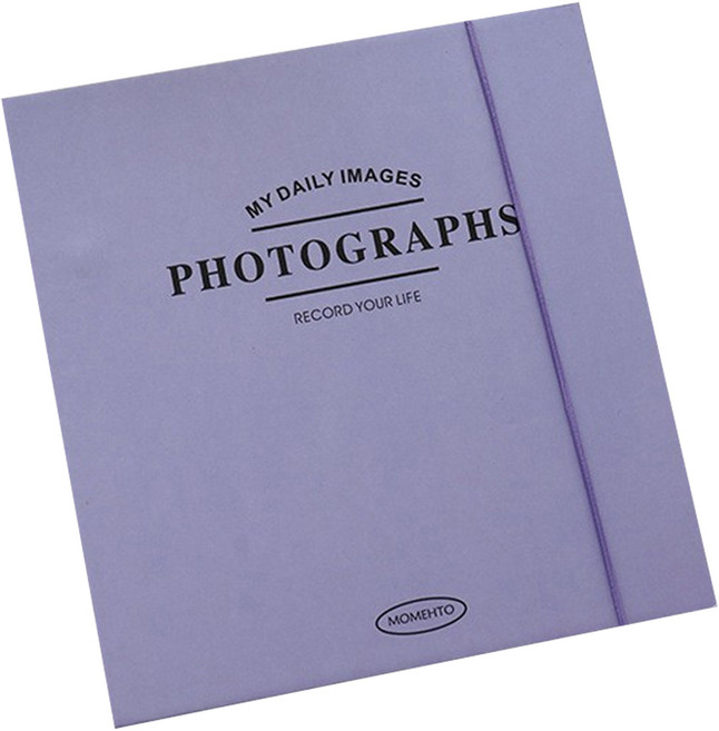 만들하비 띠부띠부씰 포카 포토 카드 전용 바인더 고급형 앨범 18, 퍼플, 1개, 25매