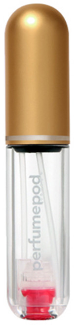 트라발로 퍼퓸팟 퓨어 펌핑식 충전 휴대용 향수공병 5ml, 골드, 1개