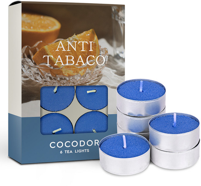 코코도르 티라이트 캔들, 안티타바코, 10g, 6개