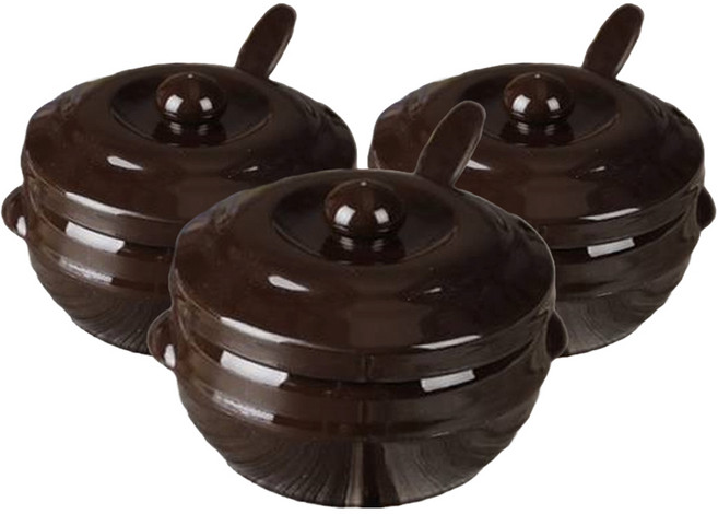 리빙패밀리 양념단지 다데기통 항아리 단지 1호, 250ml, 3개