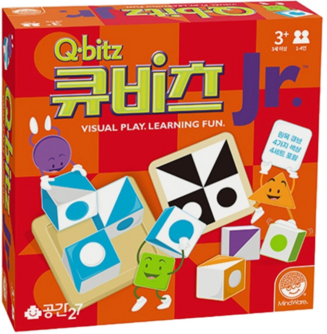 공간27 큐비츠 주니어 보드게임, 혼합색상, 1개