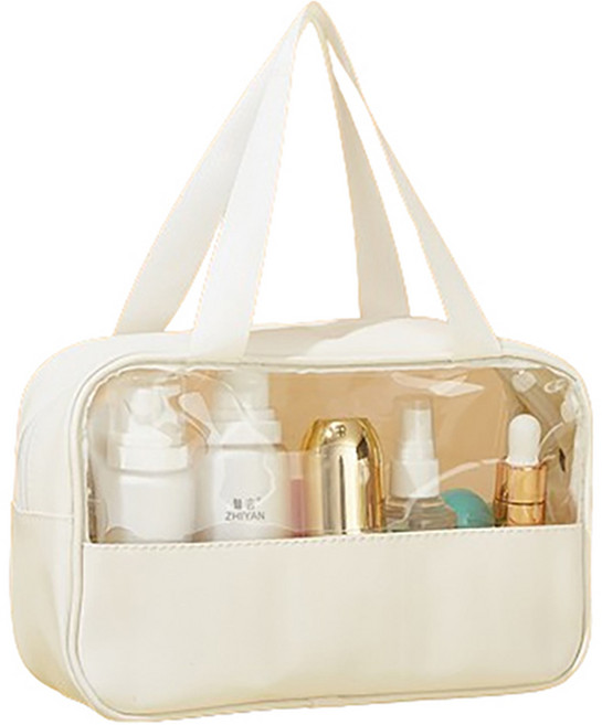 블럭마트 휴대용 세면 목욕가방 중형, 1개, 화이트