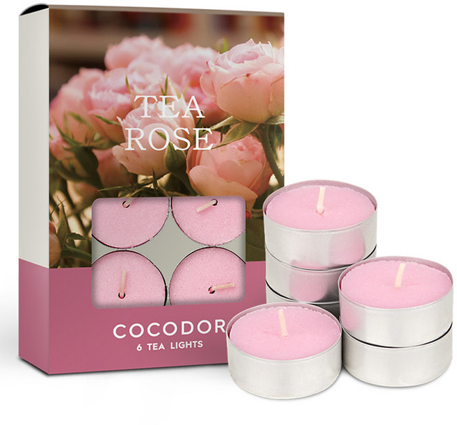 코코도르 티라이트 캔들, 티로즈, 10g, 6개