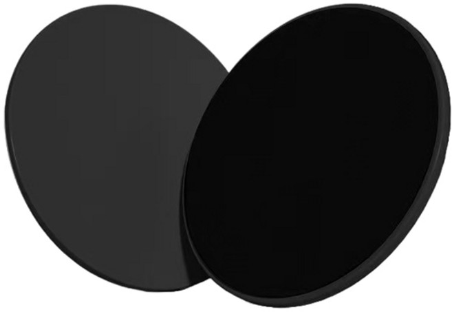 라이프스윗 필라테스 홈트 코어운동 미끄럼패드, 블랙, 2개