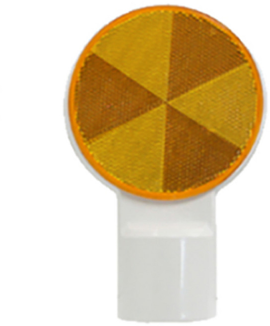 신도산업 ABS 델리네이터 양면 도로 안전용품, 황색, 1개