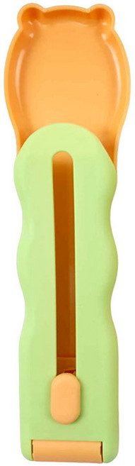 깔끔더하기 짜먹는 간식스푼 짜개 디스펜서, 오렌지믹스, 1개