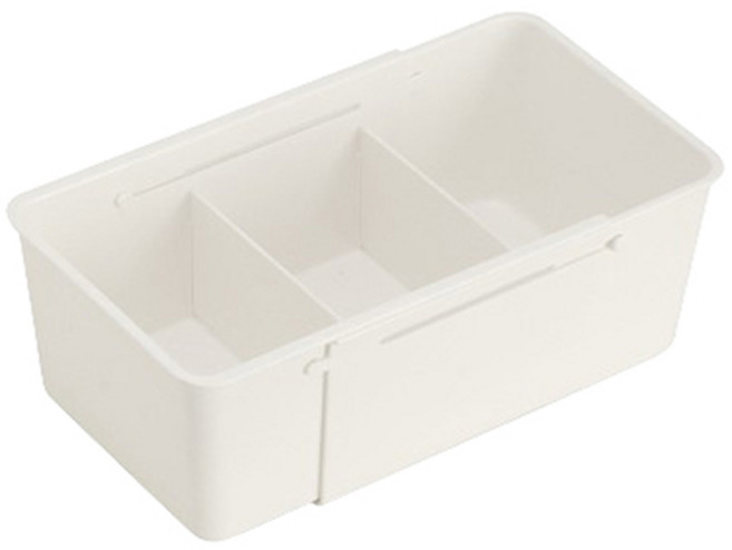 에이비엠코리아 칸막이 길이조절 수납바구니 와이드형, 1개