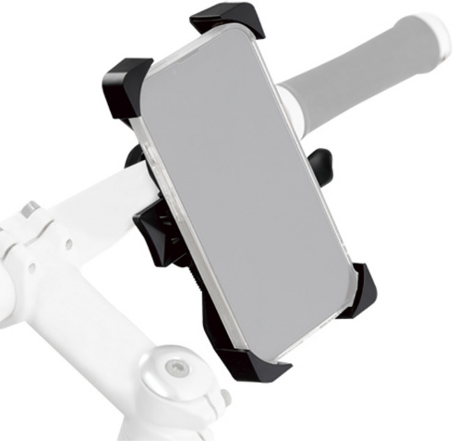 얼게이트 사이즈 조절형 자전거 휴대폰 거치대, 블랙, 1개