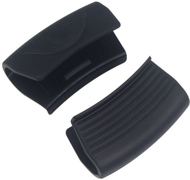 실리콘 주방 냄비 손잡이, 블랙, 2개