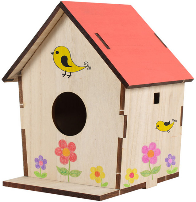 영공방 큰 새집 만들기 목재 입체퍼즐 CM859, 1개