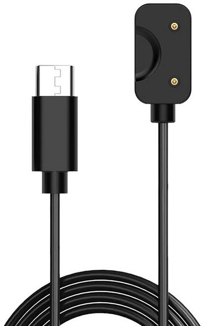 SKY 필 WF3C 갤럭시 핏3 호환 스마트밴드 C타입 충전 케이블, 블랙, 1개