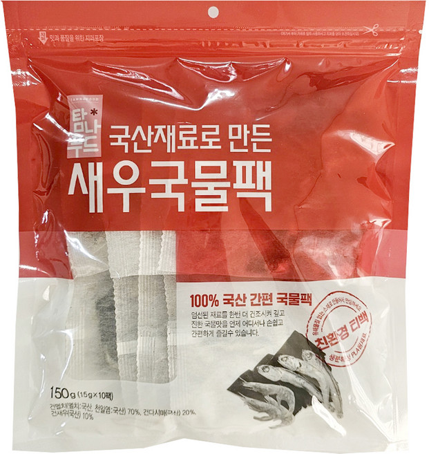해심 새우 국물팩 10p, 150g, 1개