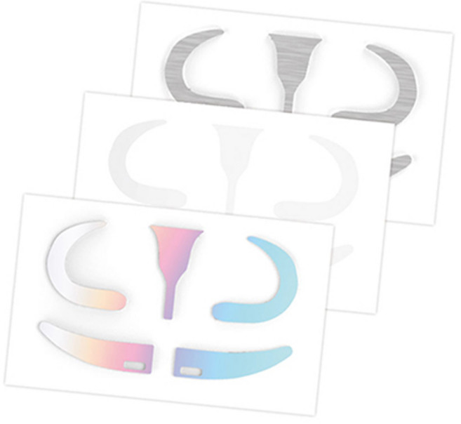 포카모리 갤럭시 버즈3 철가루방지 스티커 3종 세트, B 스페이스, 오로라, 투명, 1세트