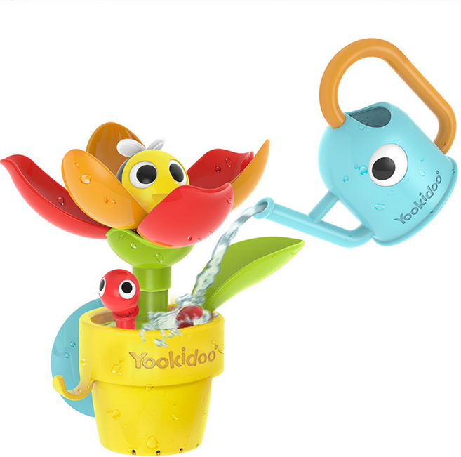 유키두 물먹는 튤립 속 벌친구 목욕놀이완구 세트 40221, 혼합색상, 1세트