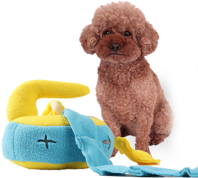 딩동펫 강아지 컬링 노즈워크 장난감, 블루, 1개