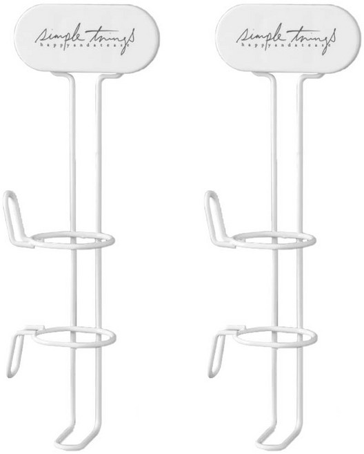 withWIN 헤어 고데기 매직기 보관 홀더, 화이트, 2개