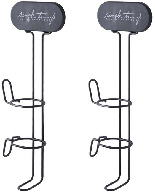 withWIN 헤어 고데기 매직기 보관 홀더, 블랙, 2개