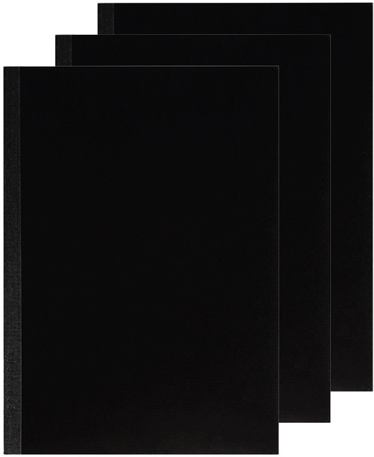 OXFORD 블랙커버 노트 양장식 A5 56매, 3개