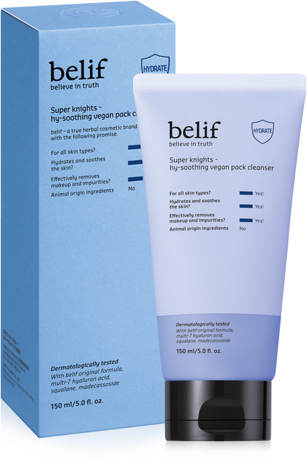 빌리프 슈퍼 나이츠 하이 수딩 비건 팩 클렌저, 150ml, 1개