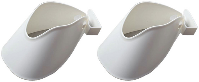 withWIN 간편 헤어드라이기 걸이, 화이트, 2개