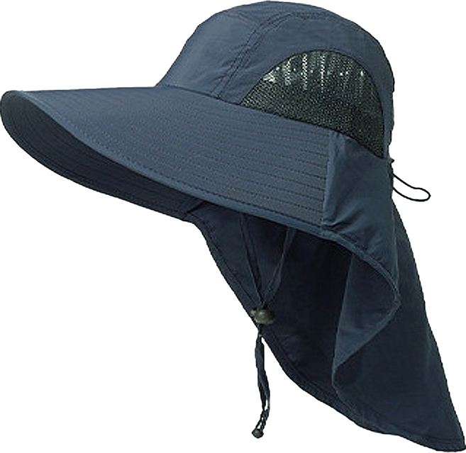 바코젤 등산 햇빛가리개 모자, 네이비 블루