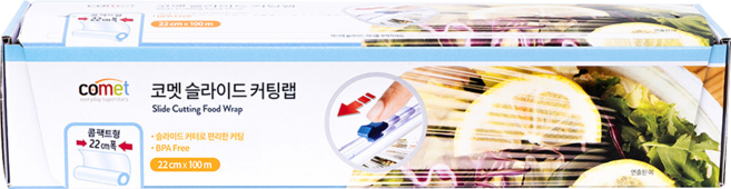 comet 保鮮膜自帶切割器, 100m, 1盒