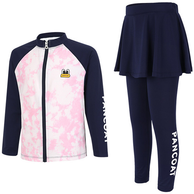 팬콧 주니어 타이다이 집업 래쉬가드 셋업 PMRZ-31108