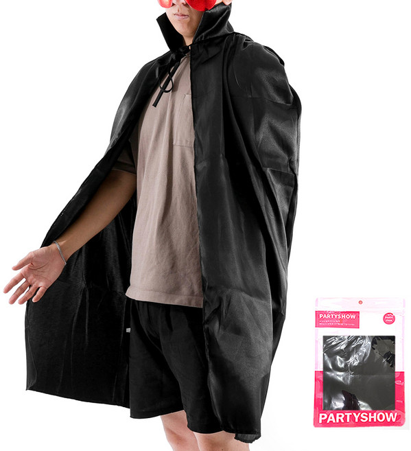 파티쇼 파티패션 망토, 검정, 1개