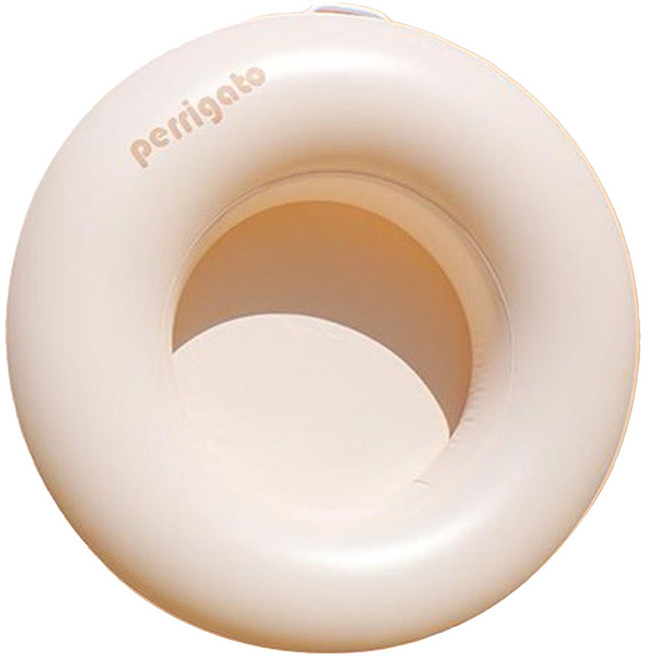 페리가토 강아지 물놀이 원형 튜브, 파스텔 베이지 톤, 1개