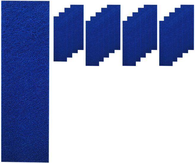 월드크린 칼트 장죽 수세미 블루, 1개, 20개입