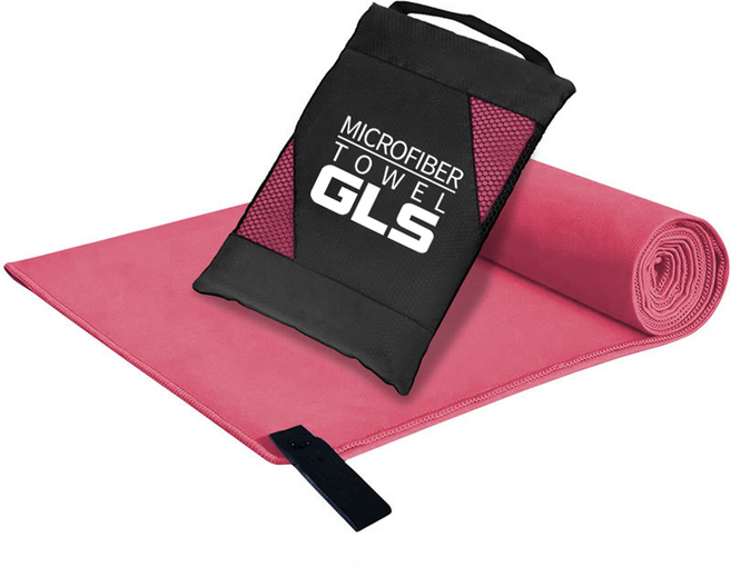 GLS 초 극세사 건식 스포츠타올, C5 코랄핑크, 1개