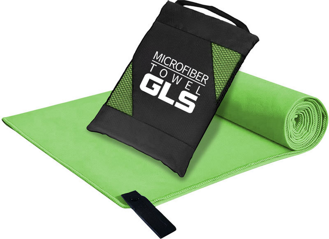 GLS 초극세사 건식 스포츠 타올, C6 라임, 1개
