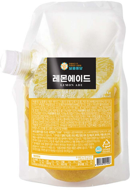 달콤퐁당 레몬 에이드, 1kg, 1개