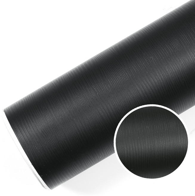 현대시트 인필 인테리어필름 솔리드우드 무늬목시트지 SL594, 블랙, 폭 60cm x 길이 50m