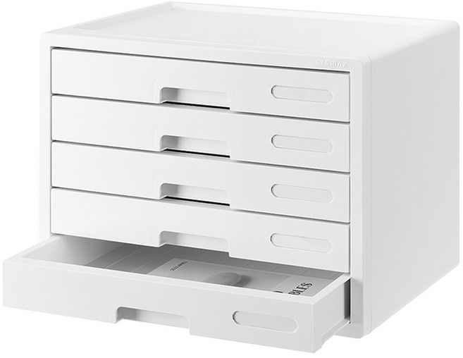 시스맥스 칼라캐비넷 와이드, 화이트, 5단