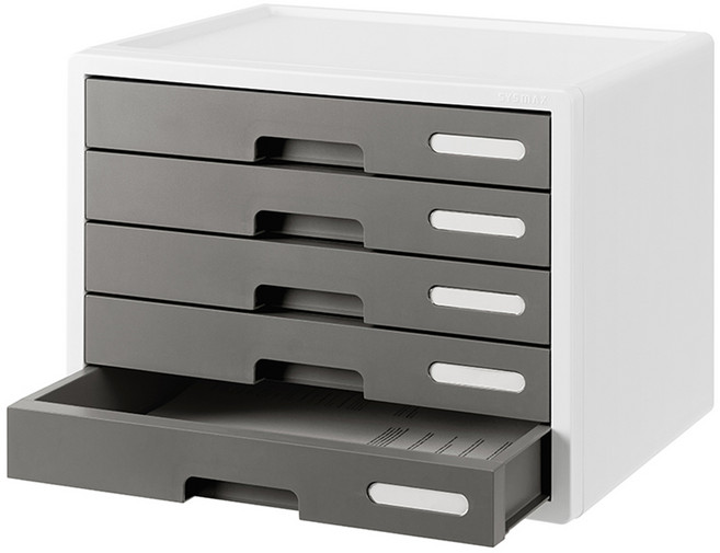 시스맥스 칼라캐비넷 와이드, 그레이, 5단