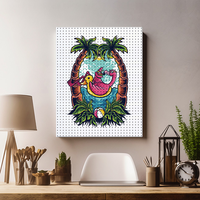 타공판닷컴 썸머 바캉스 프린팅 타공판 800 x 1200 mm, 혼합색상, 1개