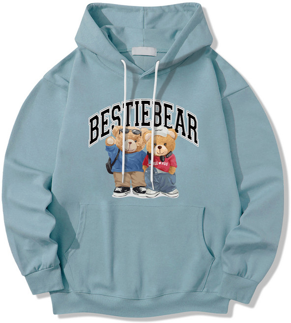 일루소 남녀공용 특양면 스탠다드 베스티베어 후드티